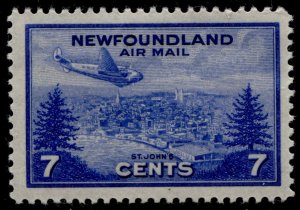 Newfoundland #C19 Air Post Issue View of St. John's MLH