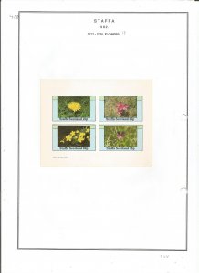 STAFFA - 1982 - Flowers - Sheets - Mint Light Hinged - Private Issue