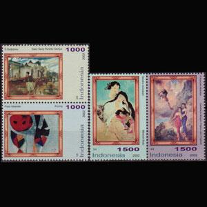 INDONESIA 2002 - Scott# 2013-4 Paintings Set of 4 NH