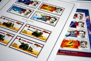 COLOR PRINTED RUSSIA 2014-2016 STAMP ALBUM PAGES (73 illustrated pages)