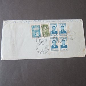 Vietnam 1955 Registered mail to India OurStock#42654