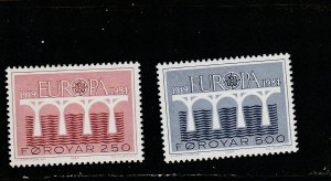 Faroe Islands  Scott#  106-107  MNH  (1984 Europa)