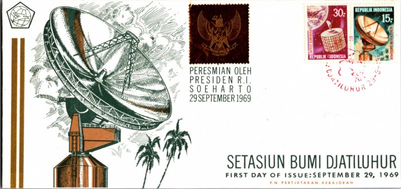 Indonesia, Worldwide First Day Cover, Space