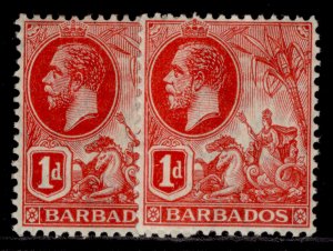 BARBADOS GV SG172 + 172a, 1d SHADE VARIETIES, M MINT. Cat £56.