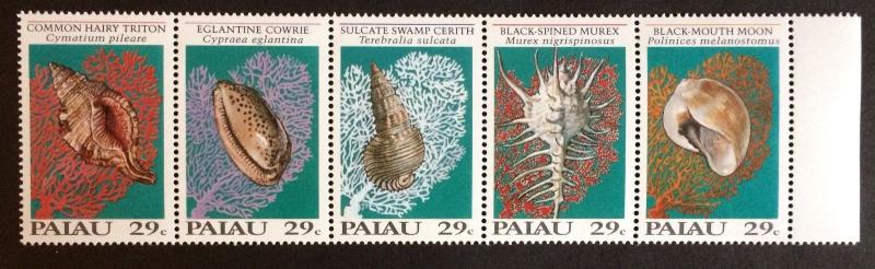 Palau 1992** Mi.520-24 Shells MNH [21;65]