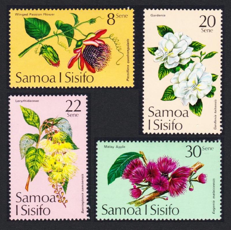 Samoa Tropical Flowers SG#440-443 SC#411-414