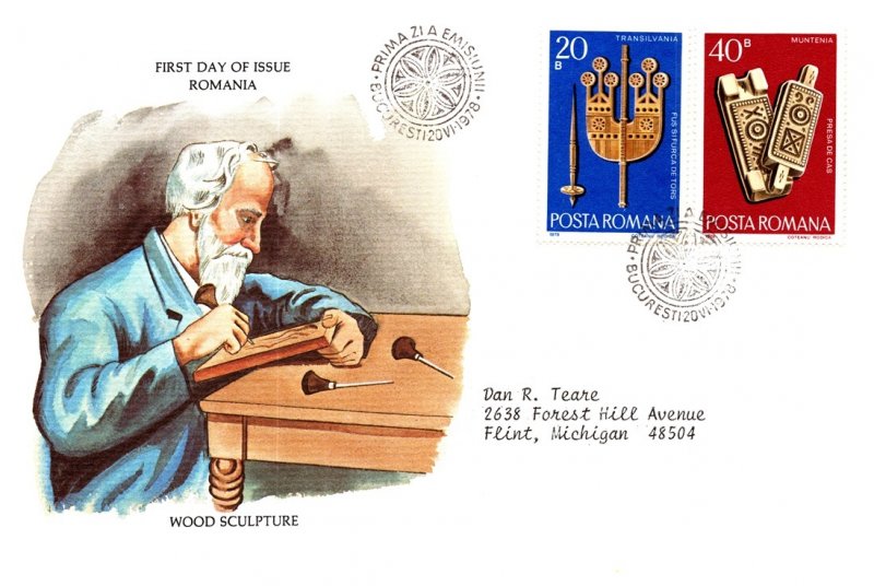 Romania, Worldwide First Day Cover