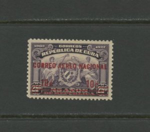 CUBA C3, 1930 SURCHARGE, MINT, VLH (cu857h)