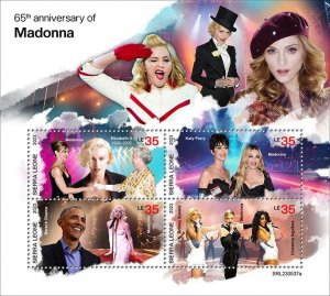 SIERRA LEONE - 2023 - Madonna - Perf 4v Sheet - Mint Never Hinged