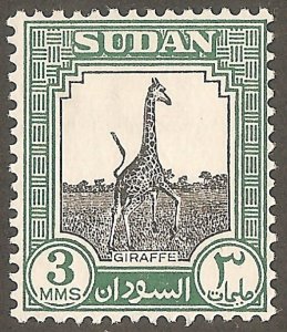 SUDAN Sc# 100 USED F Giraffe