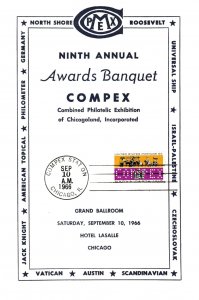 COMPEX 1966 9th Annual Awards Banquet Event Program w/Scott #1265 Magna Carta
