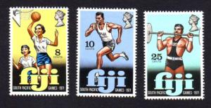 Fiji 1971 SG#451-3 Set of 3 South Pacific Games Tahiti MH 