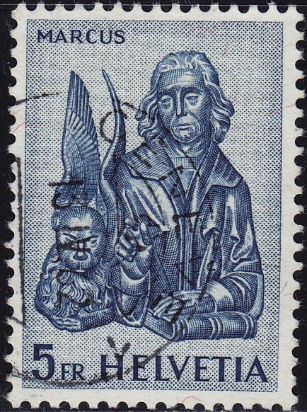 Switzerland - 1961 - Scott #407 - used - Evangelist Mark