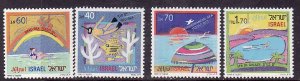 Israel-Sc#1007-10 -unused NH set-Tourism-1989-