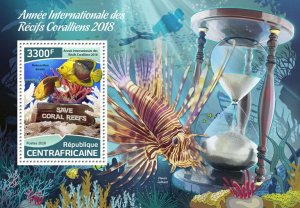 C A R - 2018 - Year of the Reef - Perf Souv Sheet - Mint Never Hinged