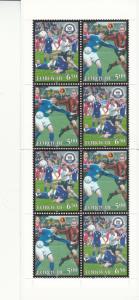 Faroe  Islands MNH 2004 #445-#446 Complete booklet Soccer Team Centenaries