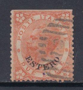 Italy Levante Offices - Sassone n.9  cat 1900$ used top cut - see scan