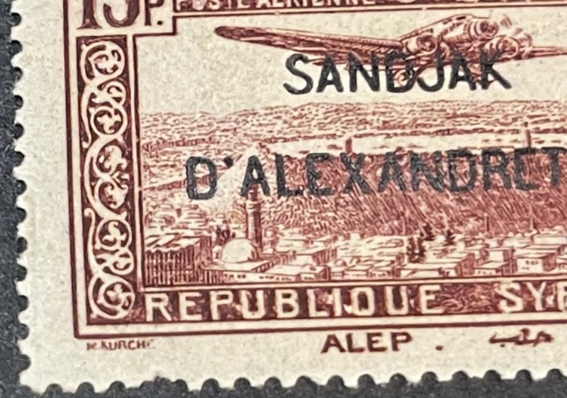 ALEXANDRETTA/FRENCH  # C1-C8--MINT/HINGED---COMPLETE SET---AIR-MAIL---1938