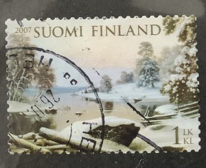 Finland 2007 Scott 1278 used- 1st klass, Winter Landscape, Haminalahti by Wright