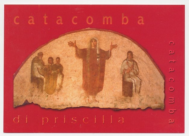 Postal stationery Vatican 2002 Catacomb of Priscilla