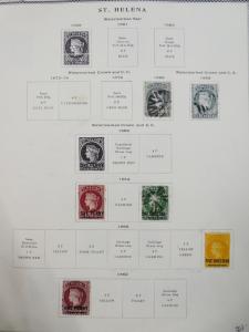 EDW1949SELL : ST HELENA Very nice Mint & Used collection on album pgs. Cat $1056