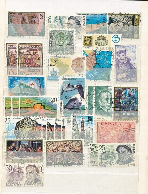 Spain Art Castles Wildlife Used Collection (Apx 450 Items) KRA1450