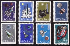 Poland Scott 1291-12978,B108 MNH** space stamp set