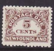 Newfoundland-Sc#J5- id30-unused og NH 5c Postage Due-1939-