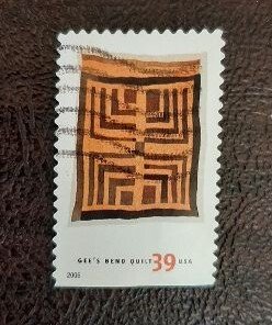 US Scott # 4092; used 39c Gee's Bend Quilt from 2006; VF centering