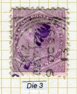 NEW ZEALAND; 1895-97 classic QV Side Facer issue Perf 10x11. used Shade 2d.