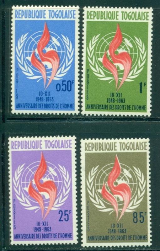 Togo Scott #457-460 MNH UN Universal Declaration of Human Rights $$