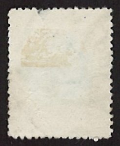 1898 Lake Taupo and Mount Ruapehu New Zealand 1D Postage Revenue (LL-17)