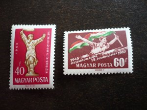 Stamps - Hungary - Scott# 1324-1325 - Mint Never Hinged Set of 2 Stamps