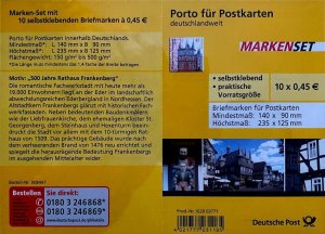 Germany 2009,Scott#2514 MNH booklet, Frankenberg (Eder), s.-adh.