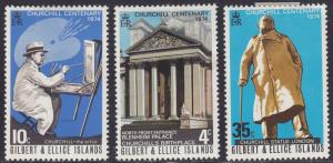 Gilbert & Ellice Islands 234-236 Churchill 1974