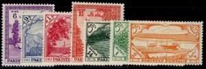 PAKISTAN QEII SG65-71, 1954 7th anniv of independence set, NH MINT. Cat £26.