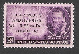 US Cat # 946, Pulitzer, MNH*