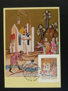 medieval history building cathedral maximum card Hungary 1971