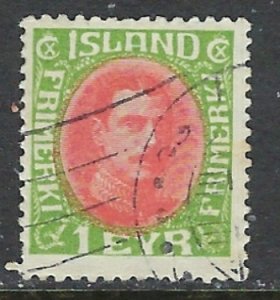 Iceland 176 Used 1931 issue (ap7196)