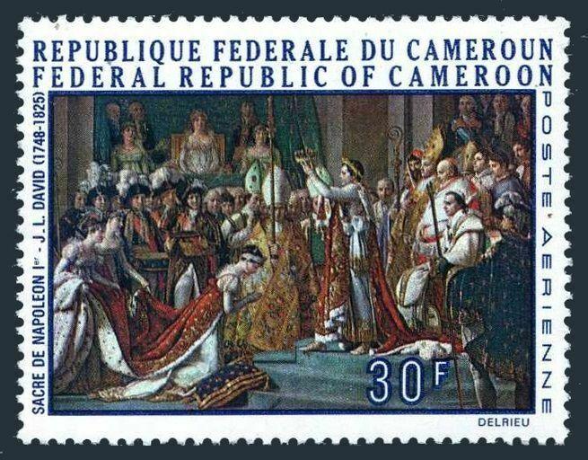 Cameroun C125,C126 gold,MNH.Mi 377,581. Napoleon I,1969.Paintings by J.L.David.