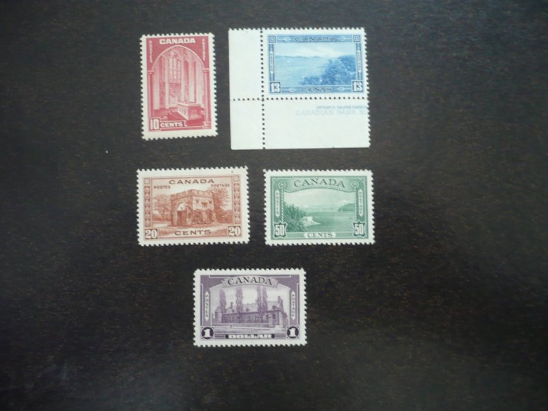 Stamps - Canada - Scott# 241-245 - Mint Hinged Set of 5 Stamps