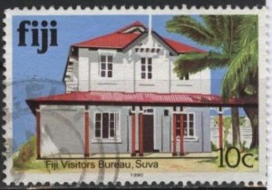 Fiji 414a (used) 10c Visitors’ Bureau, Suva (1990)