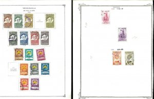 Venezuela 1941-1960 M & U Hinged on Remaindered Minkus & Scott Pages