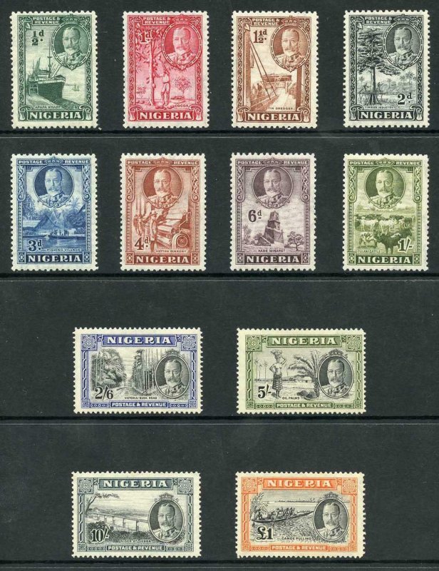 Nigeria SG34/45 1936 set of 12 Fine M/Mint