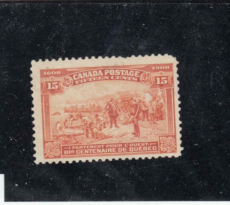 CANADA (KSG941) # 102  F-USED 15cts  QC 300TH /CHAMPLAIN'S DEPARTURE CAT $100