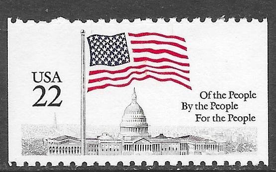 USA 2116: 22c Flag over Capitol, MNH, VF