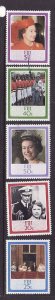 Fiji-Sc#544-8-unused NH set-QEII-60th Birthday-1986-