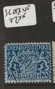 GERMANY BAVARIA  SC O13       VFU     P0803A H