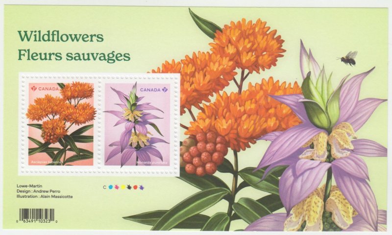 Canada - *NEW* Wildflowers Souvenir Sheet (Flowers) - 2024 - MNH