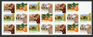 Australia SG3751b 2012 Farming Australia Part 2 Self Adhesive Booklet Pane U/M